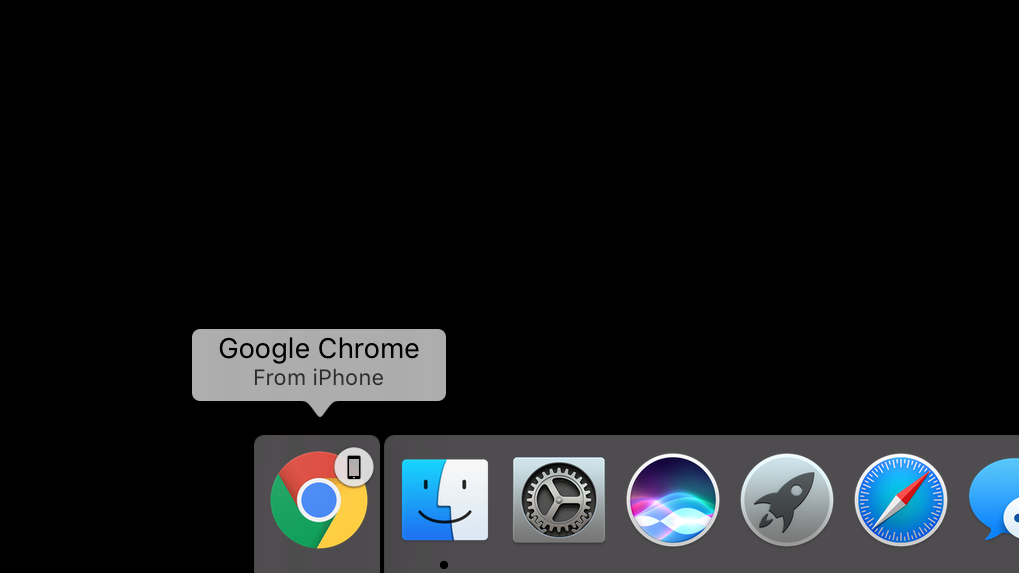 google chrome for mac in dock handoff