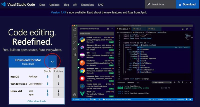 comment the code in visual studio code for mac